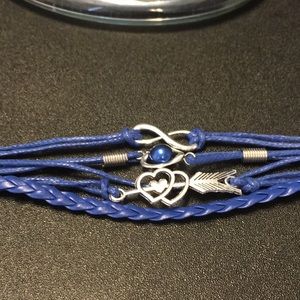 Blue Infinity Bracelet